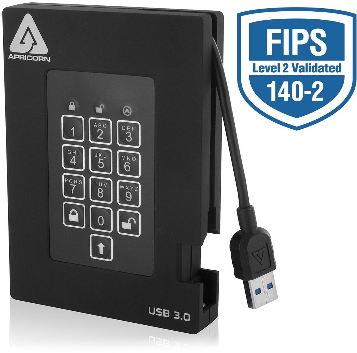 Apricorn Apricorn Padlock Fortress - Fips Validated, 2Tb Usb 3.0