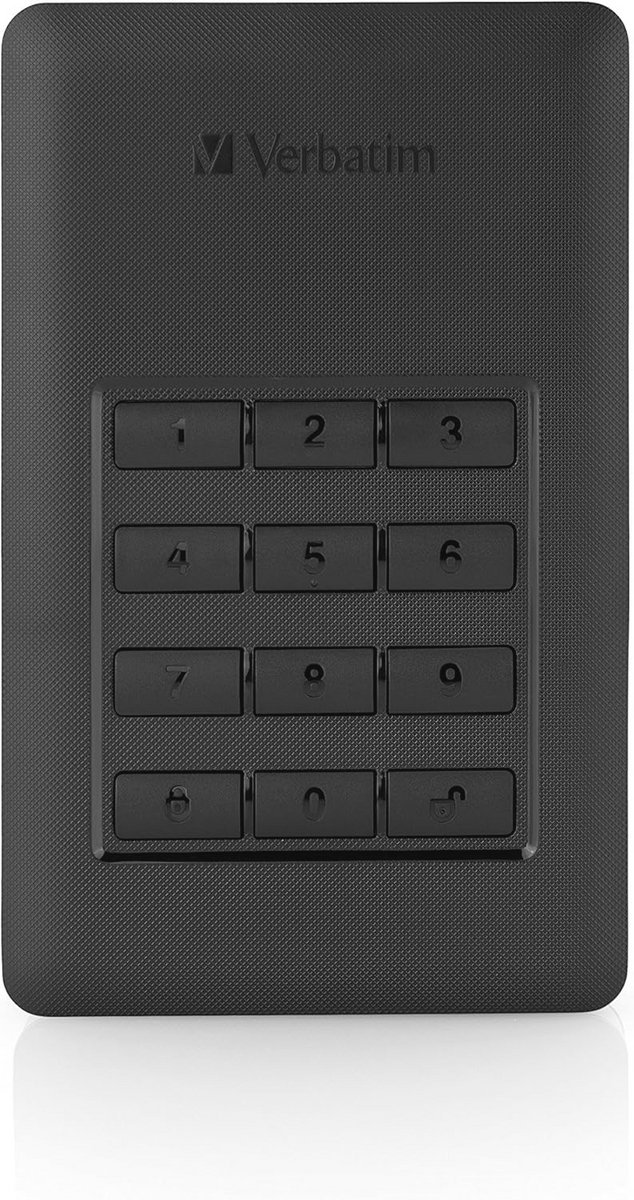Draagbare Draagbare Harde Schijf 1Tb Met Aes 256-Bits Beveiliging En Ingebouwd Toetsenblok
