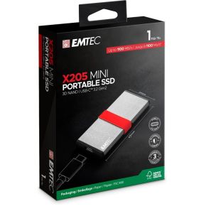 X205 Mini 1TB Portable SSD USB 3.2 Gen 2 (10Gbps) 1100MB/s Read - afbeelding 6