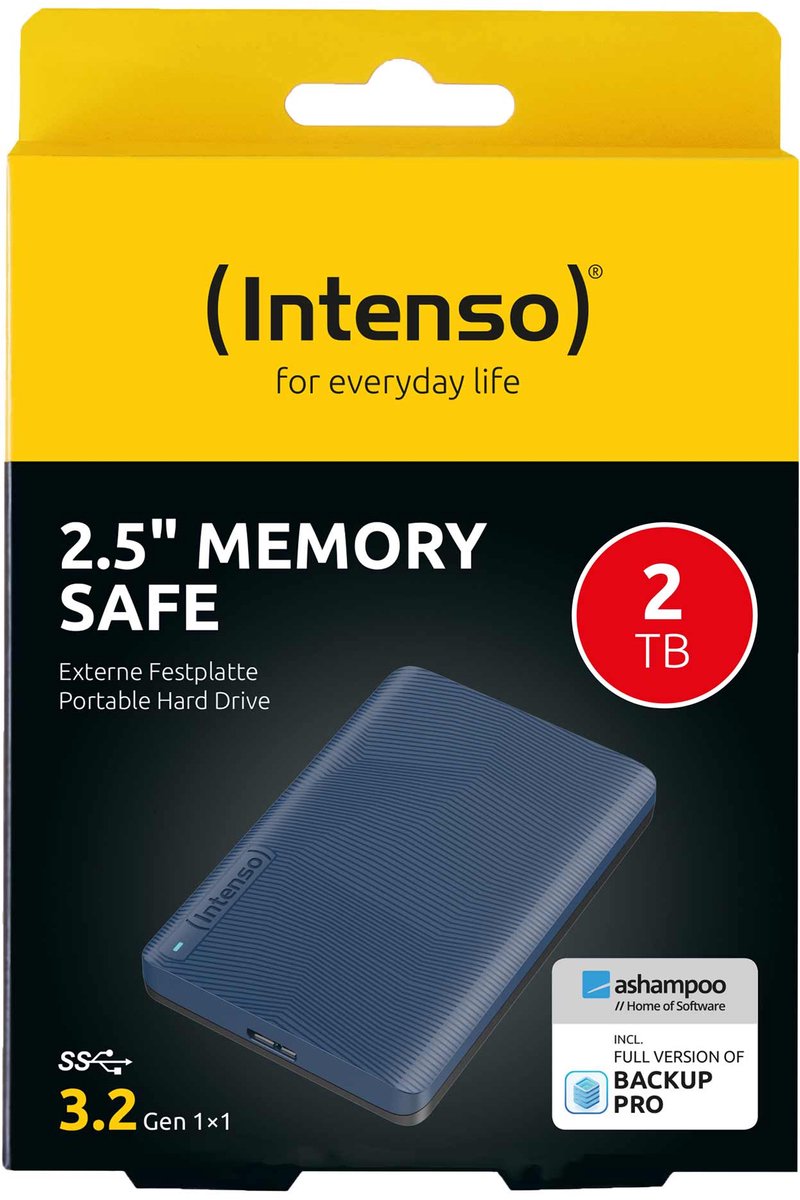 Memory Safe 2TB Externe HDD 2.5" USB 3.2 Gen 1 Blauw - afbeelding 9