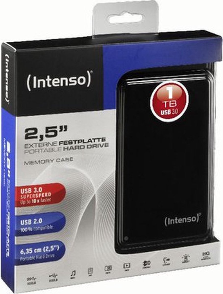 Intenso International GmbH (Intenso) 2,5Inch Memory Case 1 Tb - Portable Externe Hdd - 1Tb - Usb 3.2 Super externe opslag - afbeelding 10