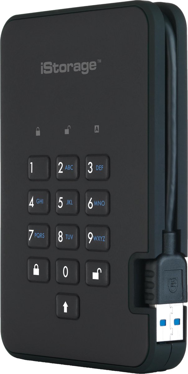 Istorage Diskashur 2 - Externe Harde Schijf - 2000 Gb - Cijfercode - Zwart externe opslag - afbeelding 8