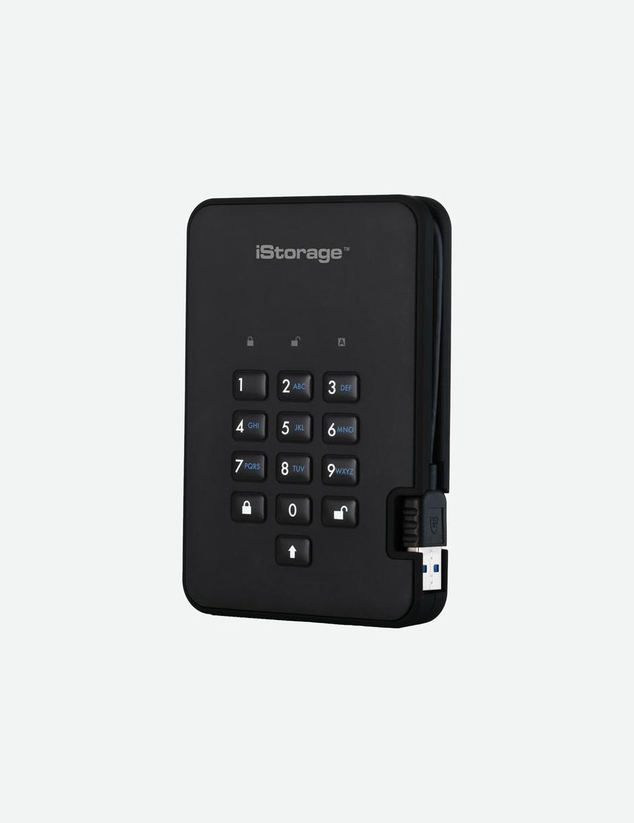 Istorage Diskashur 2 - Externe Harde Schijf - 1000 Gb - Cijfercode - Zwart externe opslag - afbeelding 10