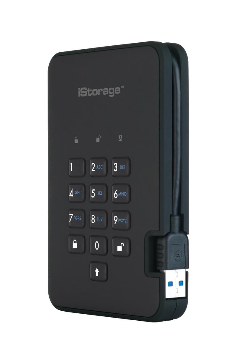 Istorage Diskashur 2 - Externe Harde Schijf - 1000 Gb - Cijfercode - Zwart externe opslag - afbeelding 8
