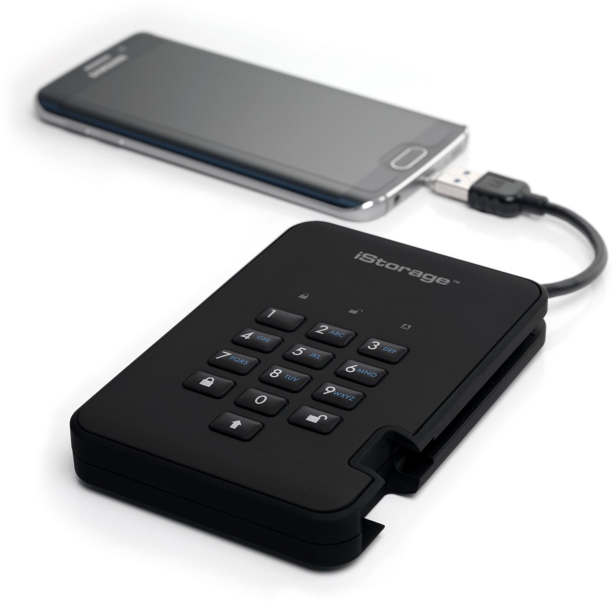 Istorage Diskashur 2 - Externe Harde Schijf - 4000 Gb - Cijfercode - Zwart externe opslag - afbeelding 2