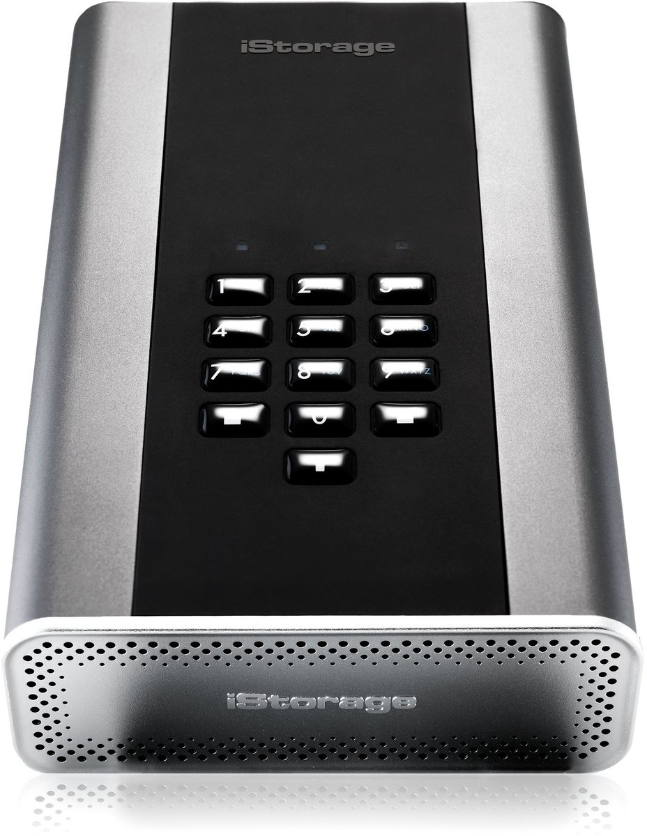 iStorage diskAshur DT2 20TB Encrypted Desktop Hard Drive - Graphite - afbeelding 3