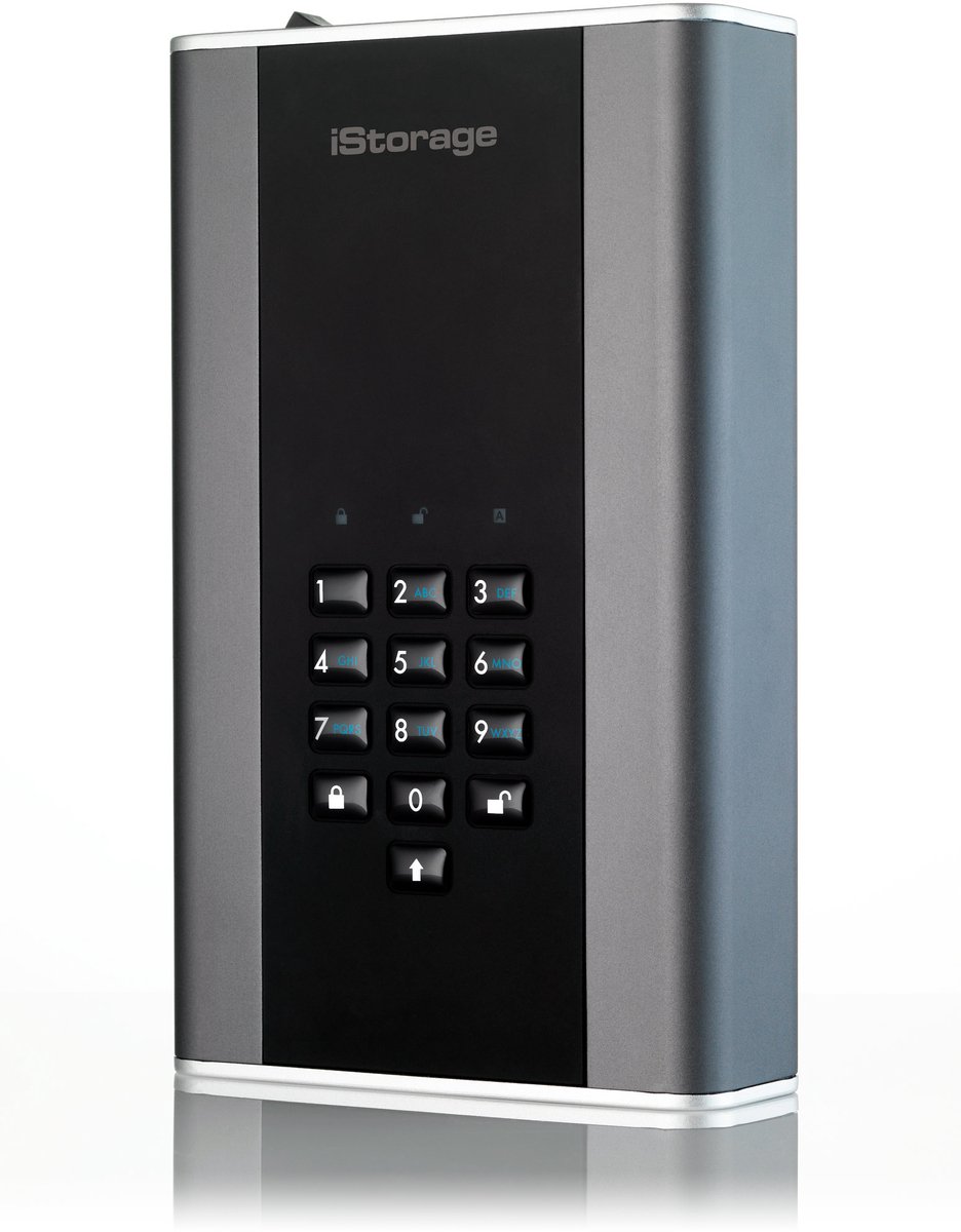 iStorage diskAshur DT2 20TB Encrypted Desktop Hard Drive - Graphite - afbeelding 4