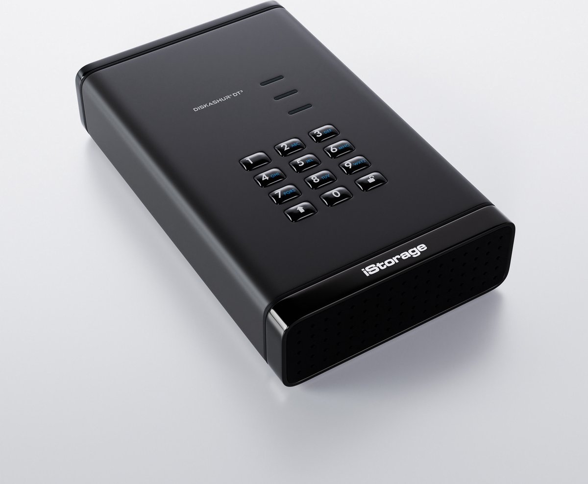 Istorage Diskashur Dt3 Hdd – Externe Harde Schijf – 14Tb – Usb – 256-Bit – Zwart externe opslag - afbeelding 3