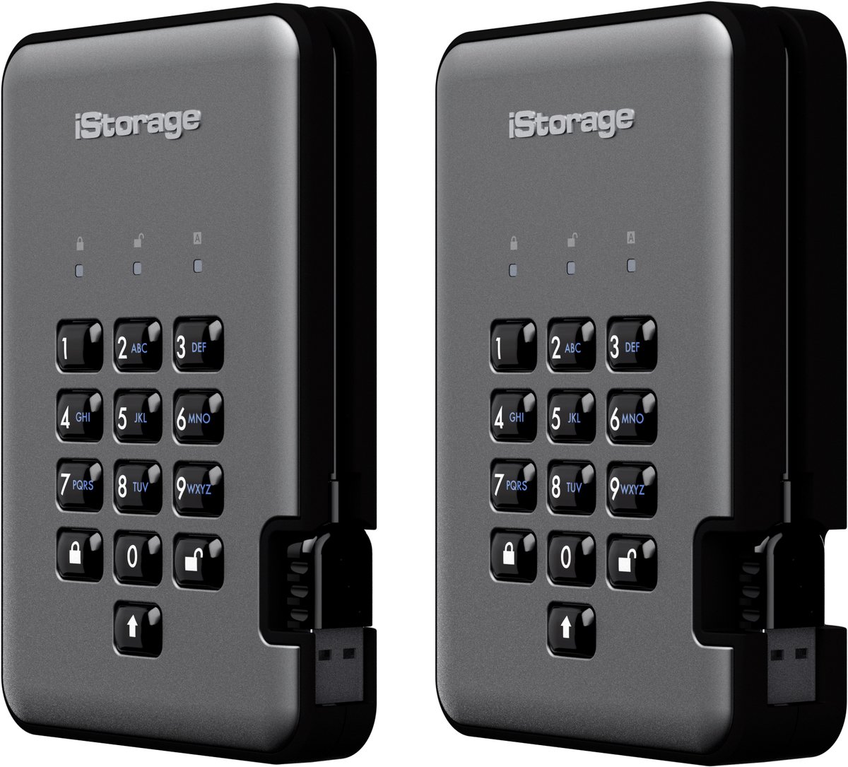 Istorage Diskashur Pro2 1000Gb Zwart, Grafiet Externe Harde Schijf externe opslag - afbeelding 3