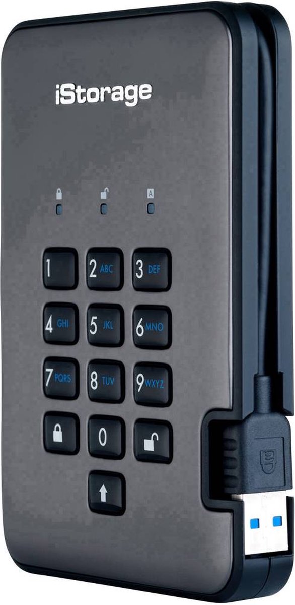 Istorage Diskashur Pro2 1000Gb Zwart, Grafiet Externe Harde Schijf externe opslag - afbeelding 5