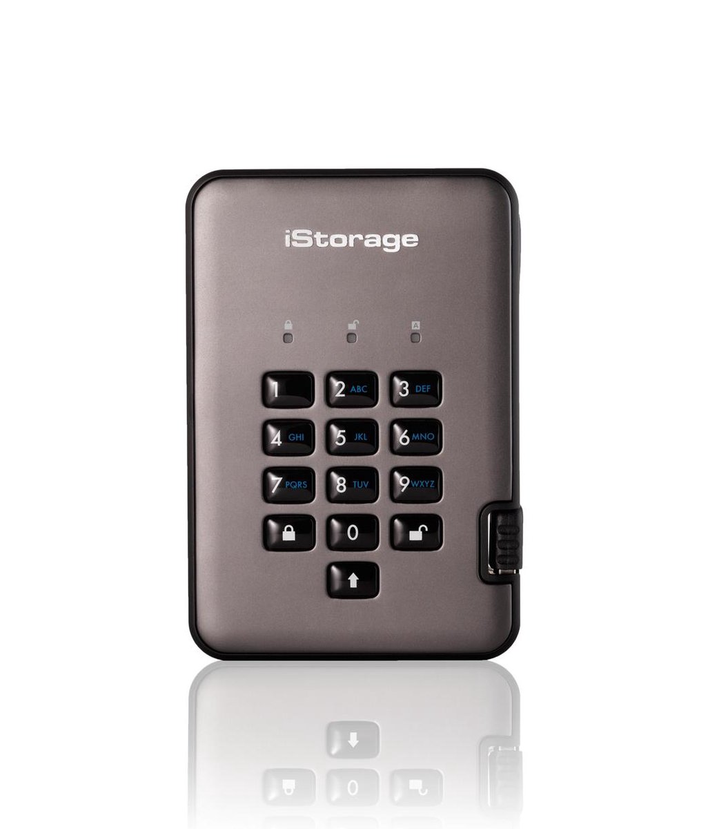 Istorage Diskashur Pro2 1000Gb Zwart, Grafiet Externe Harde Schijf externe opslag - afbeelding 8