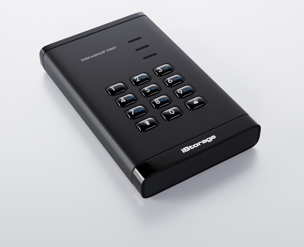 Istorage Diskashur Pro3 Hdd – Externe Harde Schijf – 500Gb – Usb – 256-Bit – externe opslag - afbeelding 4