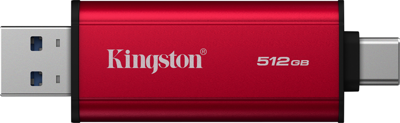 Kingston dual portable ssd 512gb 4 orig - Kingston Dual Portable USB 3.2 Gen 2 512GB Externe SSD (Black/Red)