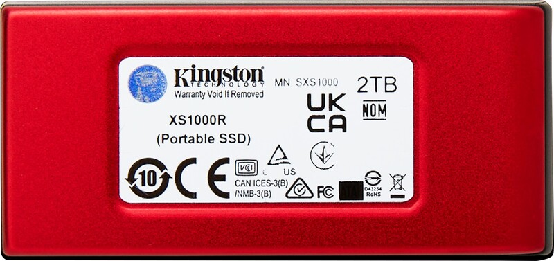 Kingston technology 2tb xs1000 red exte 2 orig - Kingston XS1000 2TB Portable USB 3.2 Gen 2 External SSD Red