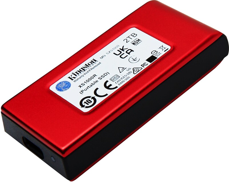 Kingston technology 2tb xs1000 red exte 4 orig - Kingston XS1000 2TB Portable USB 3.2 Gen 2 External SSD Red