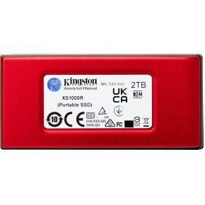 XS1000 2TB Portable USB 3.2 Gen 2 External SSD Red - afbeelding 2