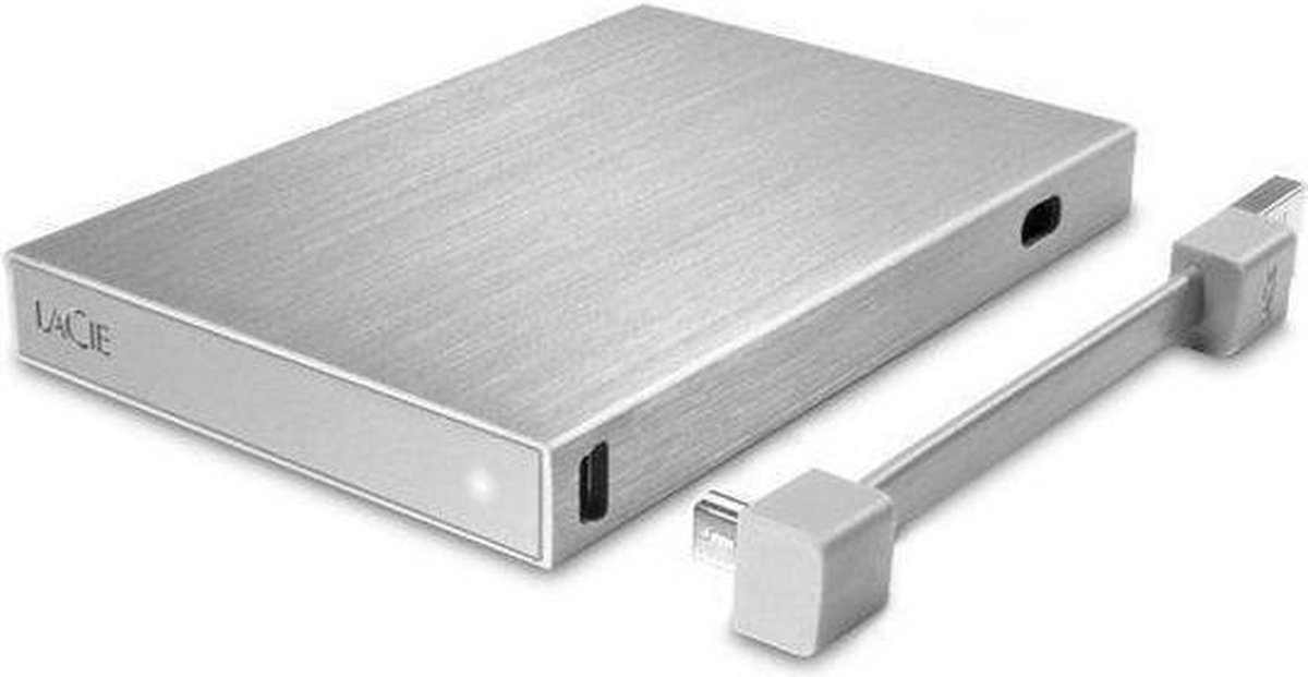 Lacie Rikiki Go 500Gb Zilver externe opslag - afbeelding 2