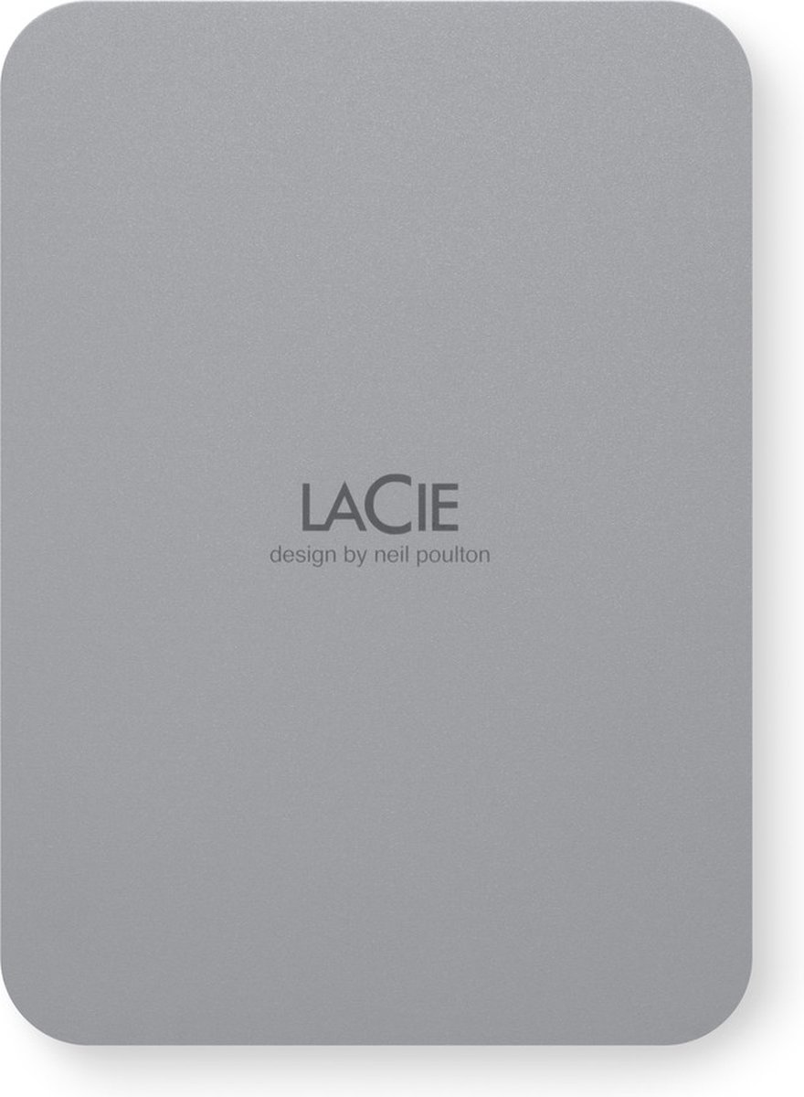 LaCie Lacie Stlr5000400 Externe Harde Schijf 5 Tb Usb Type-C 3.2 Gen 1 (3.1 Gen 1) Grijs