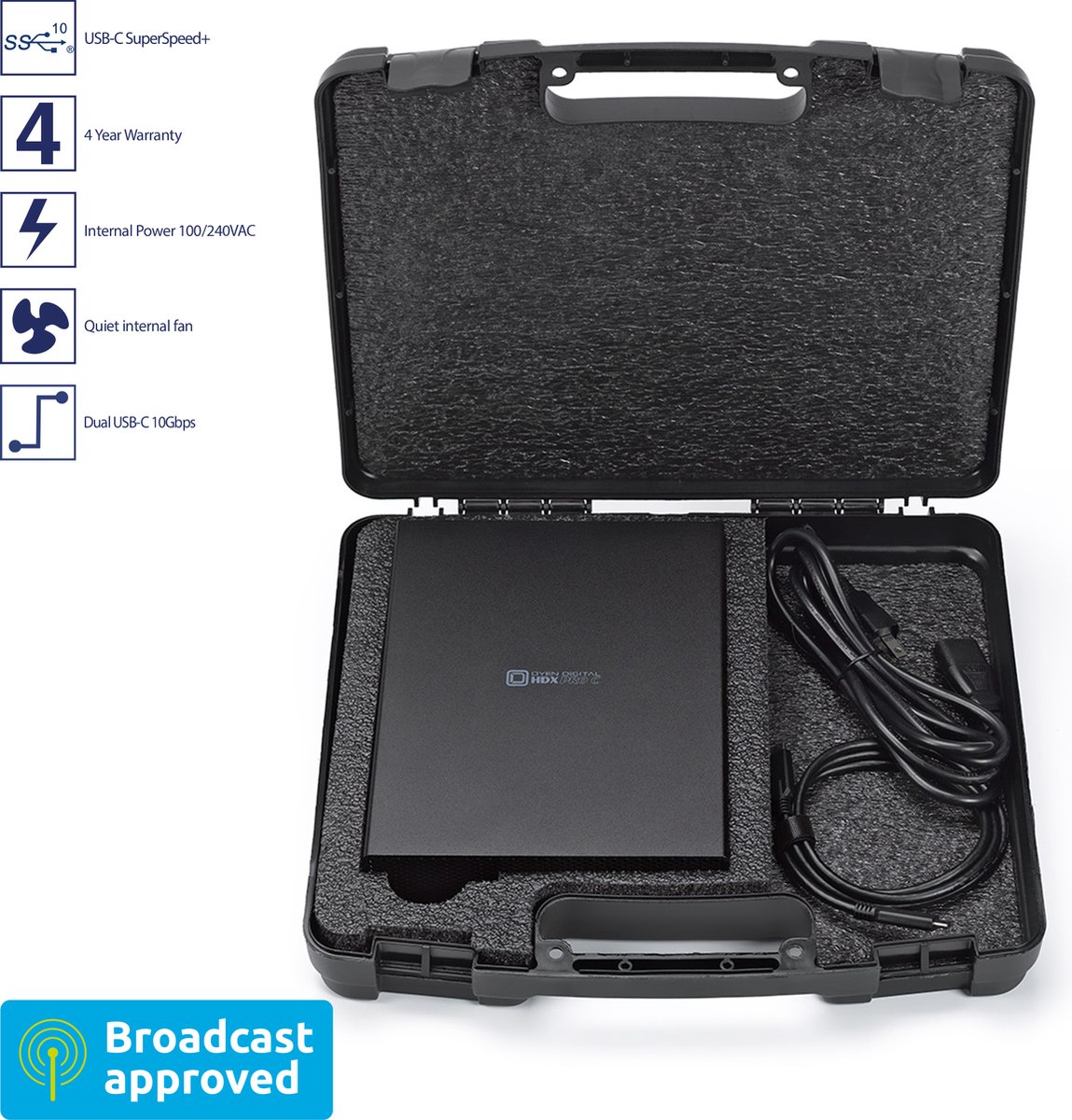 Oyen Digital Hdx Pro C Dual Usb-C Hdd - 10Tb externe opslag - afbeelding 4