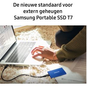 Portable SSD T7 2TB Blue with USB 3.2 Gen 2 (10Gbps), 1050MB/s Read, 1000MB/s Write - afbeelding 8