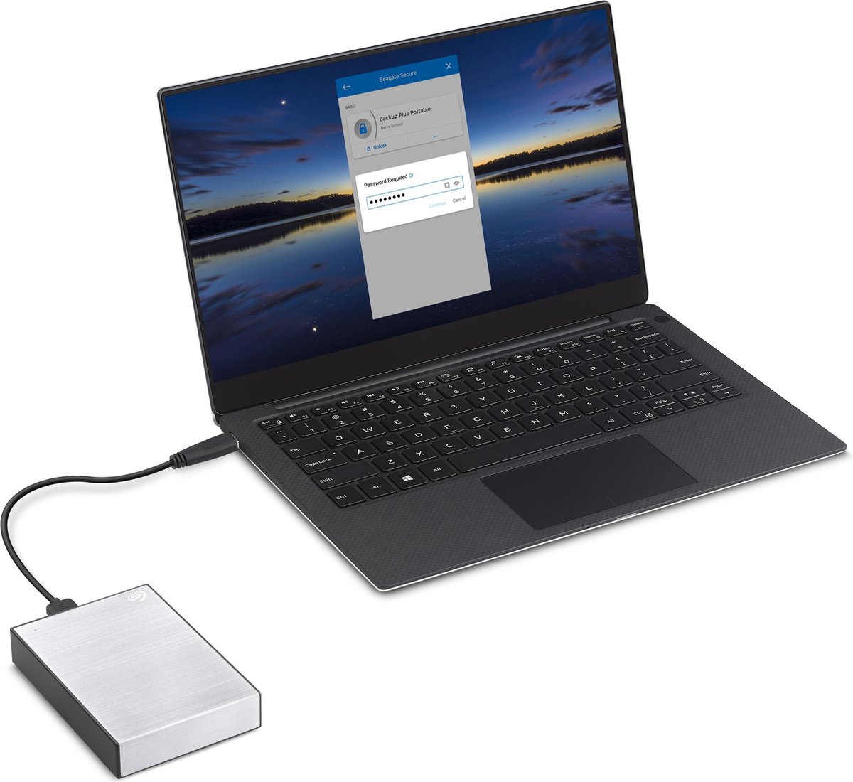 One Touch 4TB draagbare harde schijf met wachtwoordbeveiliging Zilver - afbeelding 6