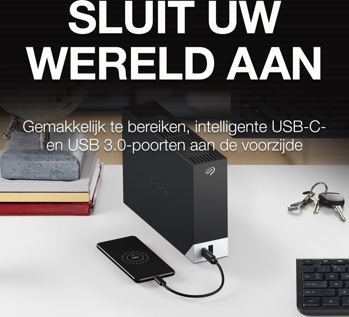 One Touch Hub 16TB USB 3.0 External Desktop Hard Drive - afbeelding 8