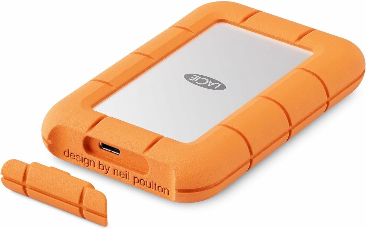 LaCie Rugged Mini SSD 500GB USB 3.2 Gen 2x2 2000MB/s Orange - afbeelding 2
