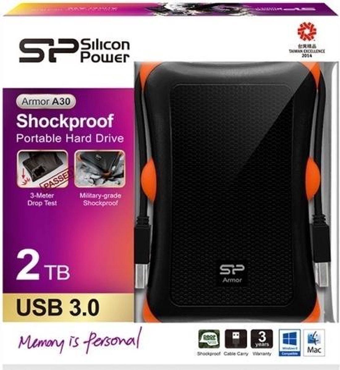 Silicon Power Armor A30 - Externe Harde Schijf - 2 Tb externe opslag - afbeelding 6