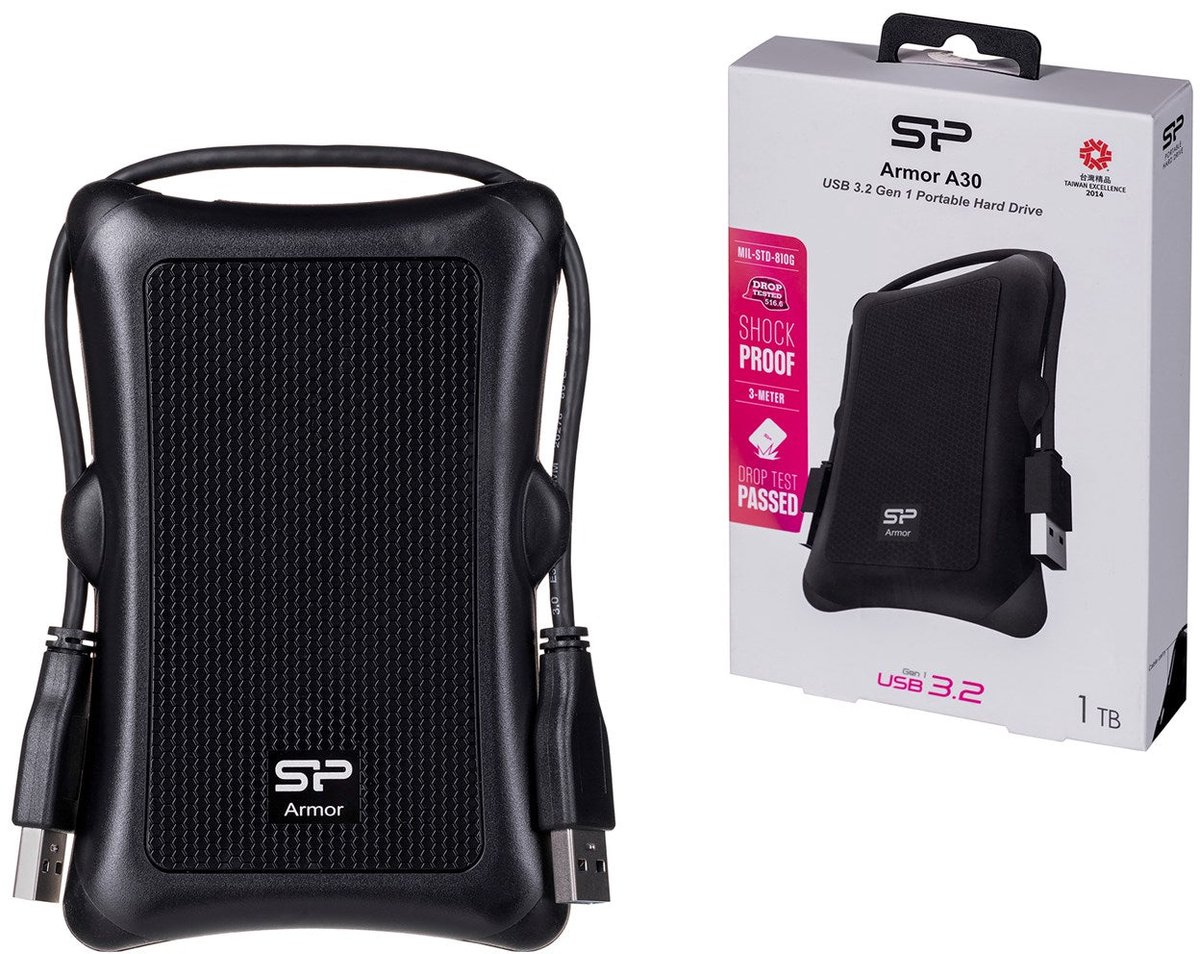 Silicon Power Armor A30 Externe Harde Schijf 1000 Gb Zwart externe opslag - afbeelding 5