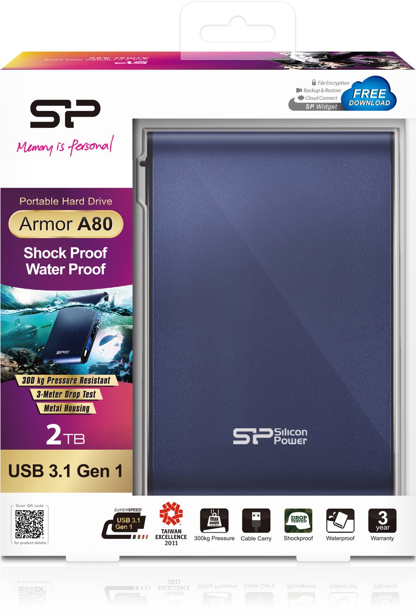 Silicon Power Armor A65 - Externe Harde Schijf - 2 Tb externe opslag - afbeelding 2