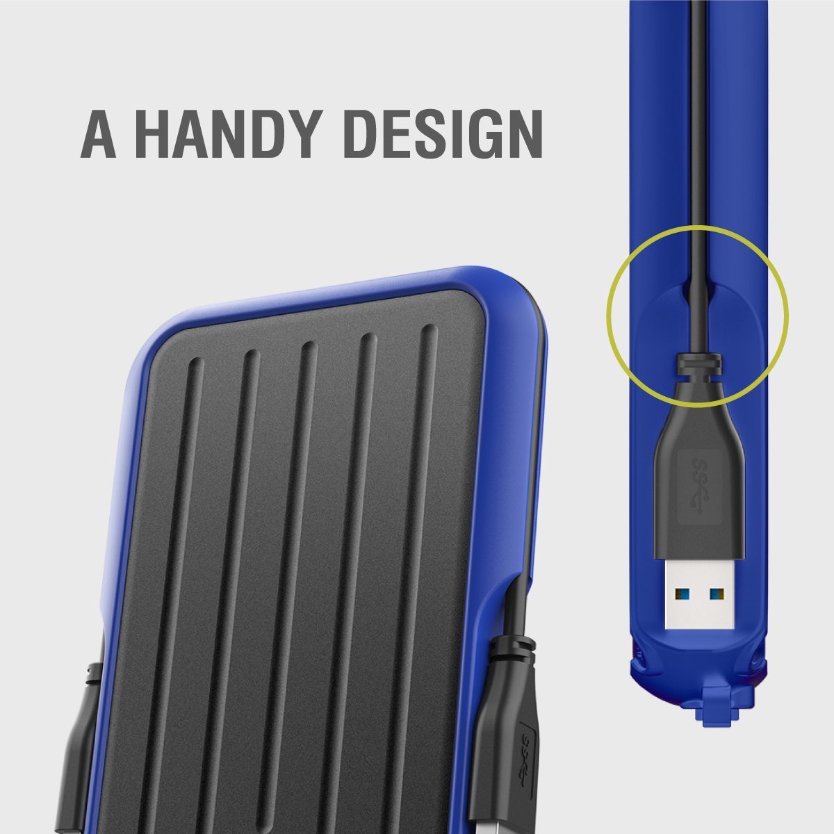 Silicon Power - Armor A66 - Portable Usb 3.2 - Externe Harde Schijf - 1Tb - Geel externe opslag - afbeelding 5