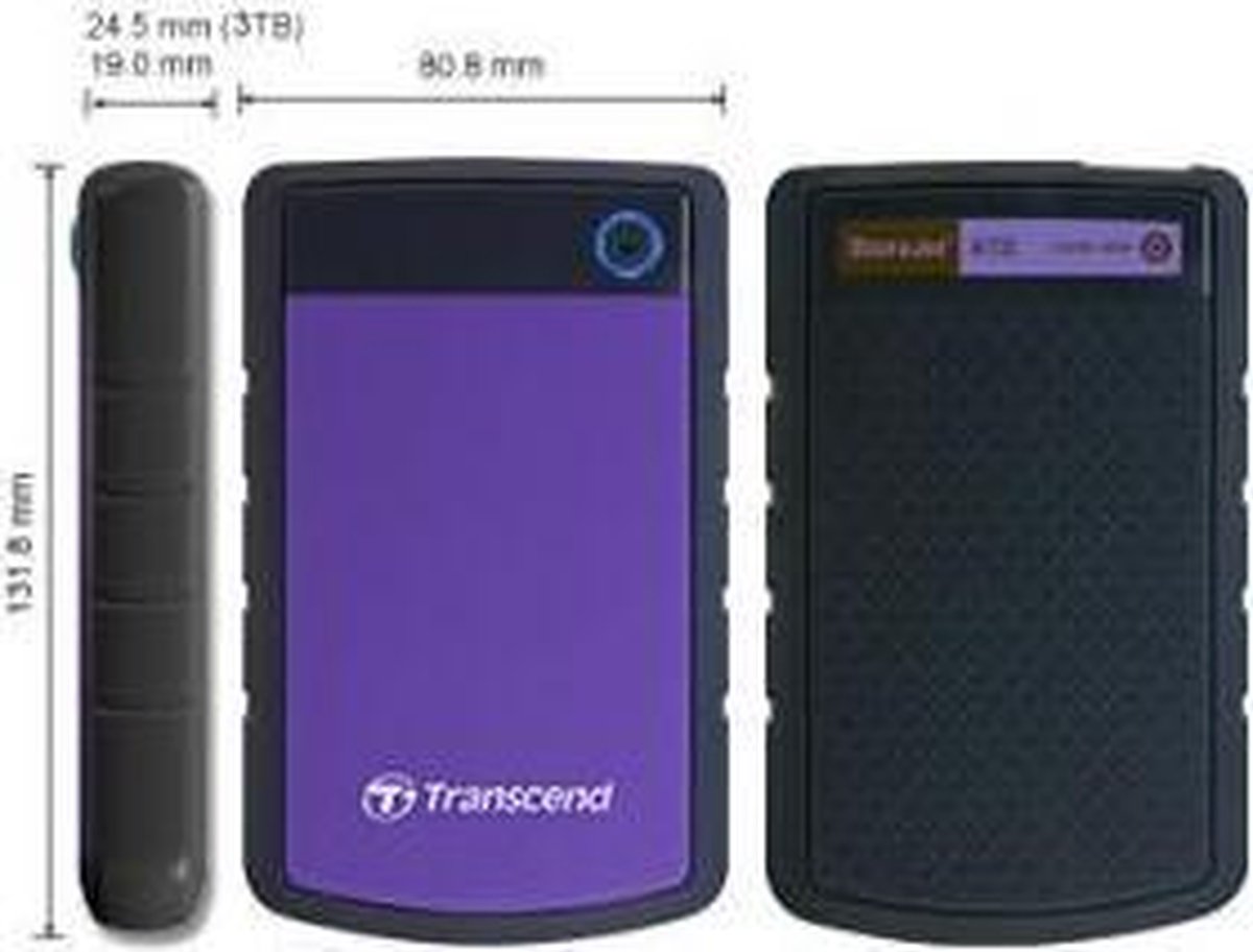Transcend Storejet 25H3 Rugged - Externe Harde Schijf - 2 Tb externe opslag - afbeelding 6