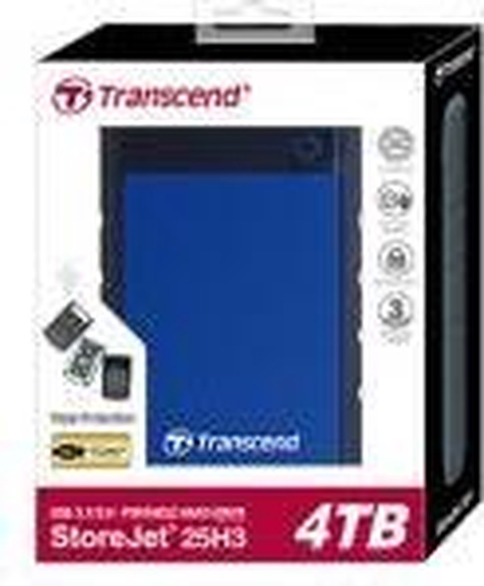 Transcend Storejet 25H3 Rugged - Externe Harde Schijf - 1 Tb externe opslag - afbeelding 6