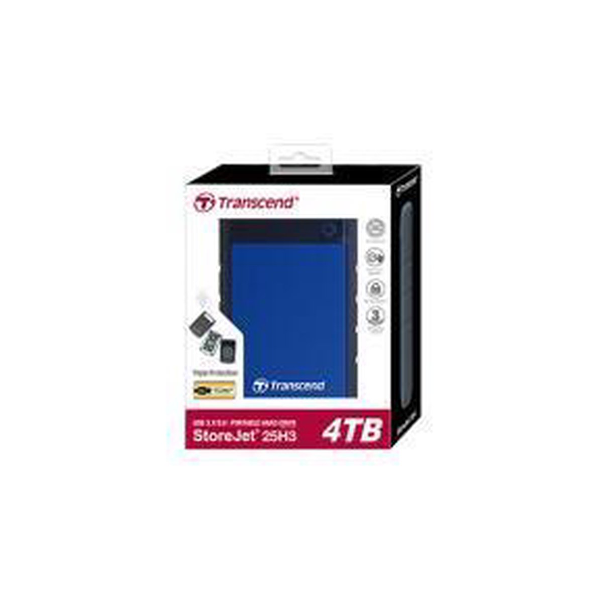 Transcend Storejet 25H3 Rugged - Externe Harde Schijf - 1Tb externe opslag - afbeelding 5