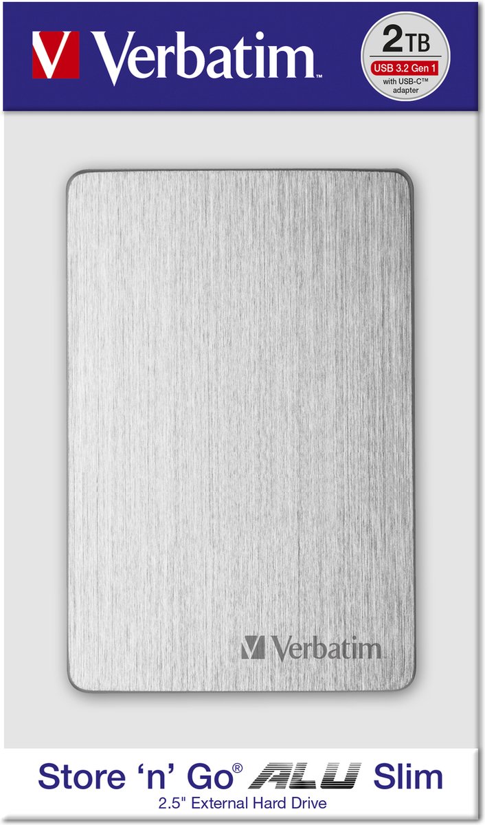 Verbatim Stor N Go 1 Tb Externe Harde Schijf (2,5 Inch) Usb 3.2 Gen 1 Zilver externe opslag - afbeelding 6