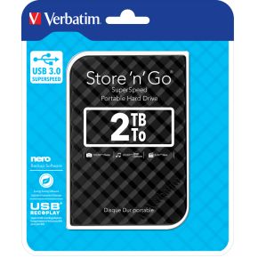 Store 'n' Go Portable Hard Drive 2TB USB 3.0 Black - afbeelding 5