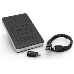 Store 'n' Go Secure Portable HDD, 2TB, USB 3.1 Gen 1, AES 256-bit Hardware Encryptie, Keypad Access - afbeelding 3