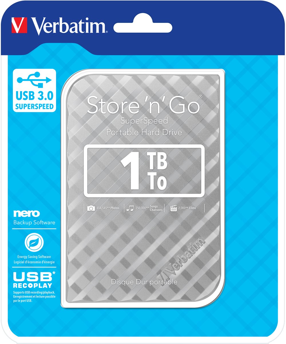 Verbatim Store 'N' Go - Externe Harde Schijf - 1 Tb externe opslag - afbeelding 5