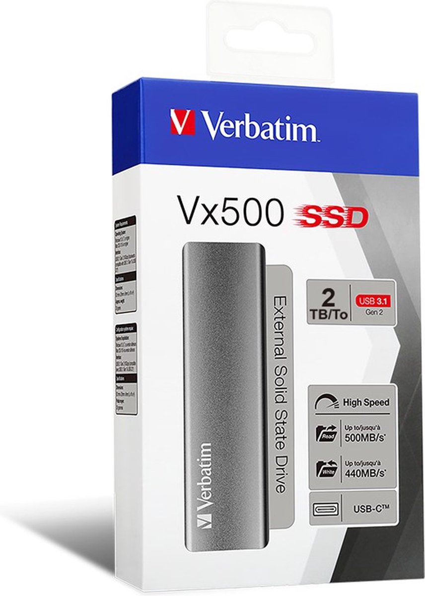 Verbatim Vx500 - 2 Tb externe opslag - afbeelding 2