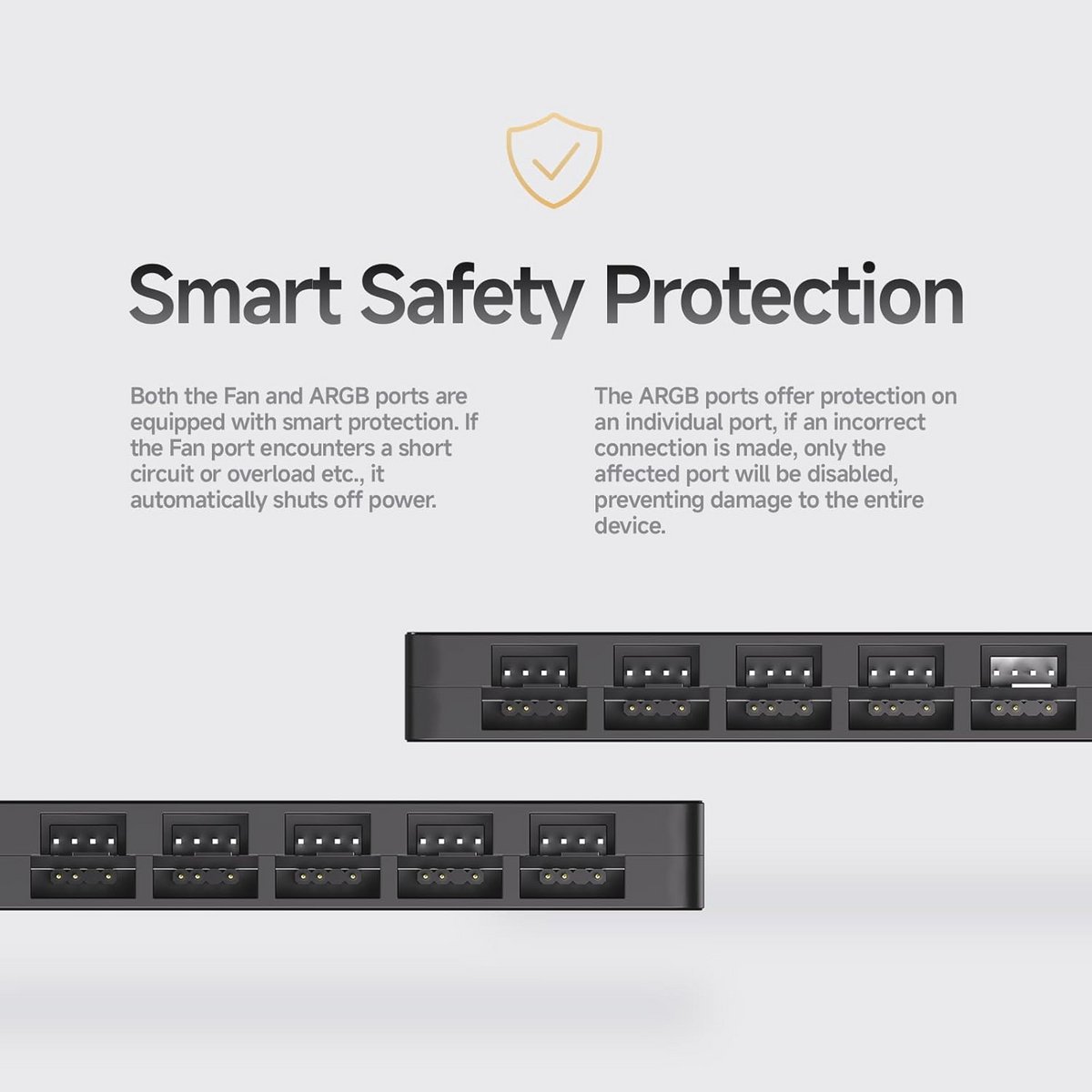 10-Port Pc Fan Hub Met Afstandsbediening - Pwm En Argb Controller, Magnetische ventilator controller - afbeelding 5