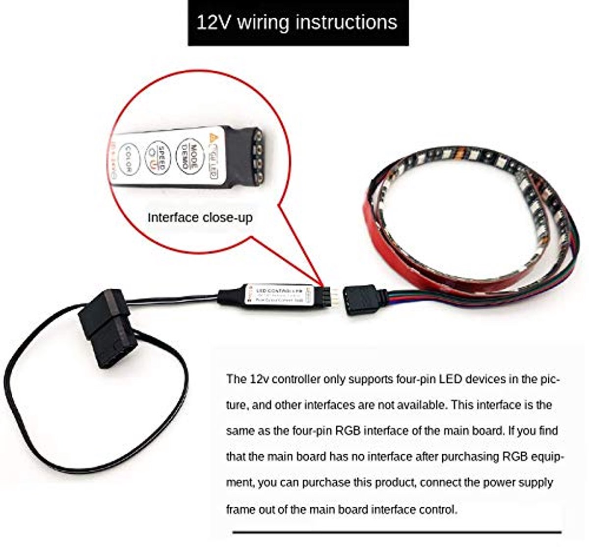 Rgb Computer Fan Controller Met Draadloze Afstandsbediening En ventilator controller - afbeelding 4