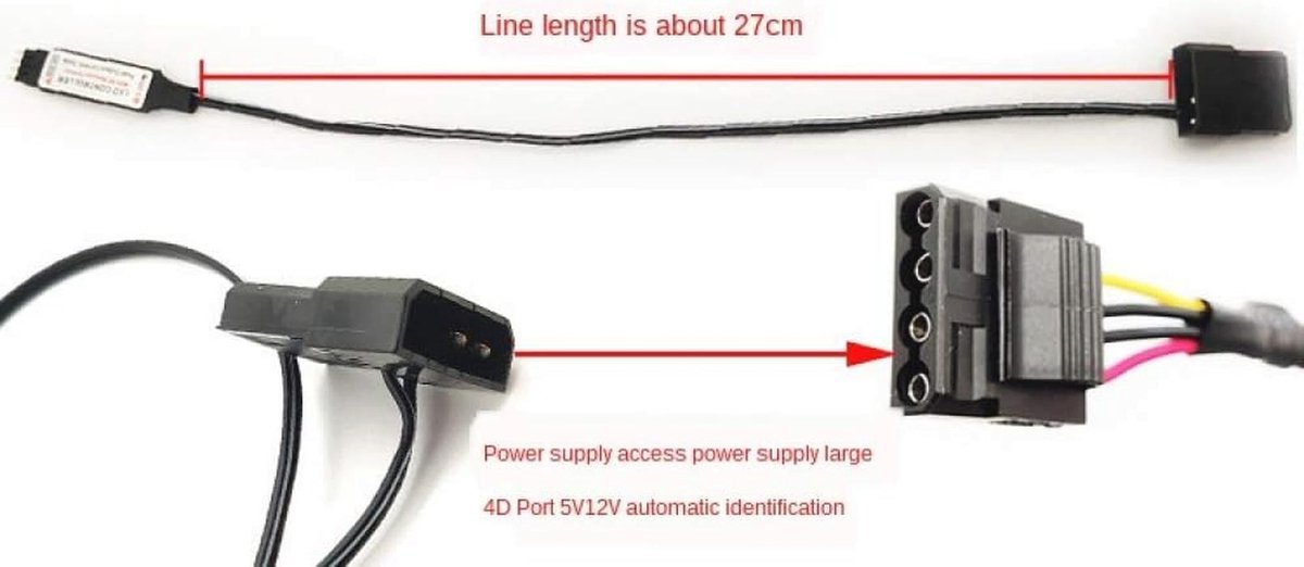 Rgb Computer Fan Controller Met Draadloze Afstandsbediening En ventilator controller - afbeelding 2