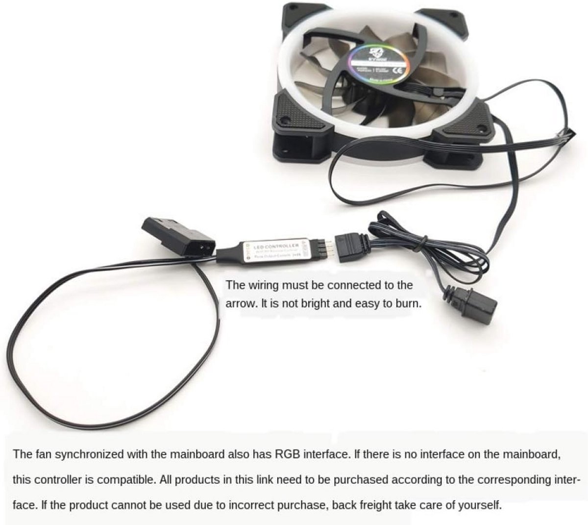 Rgb Computer Fan Controller Met Draadloze Afstandsbediening En ventilator controller - afbeelding 6