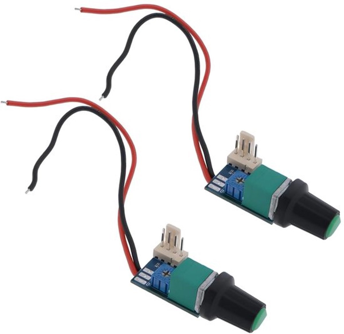 KARZO Karzo - Dc12V Pwm Fan Snelheid Controller Met Push Switch Voor Server Koeling - Twee Fans