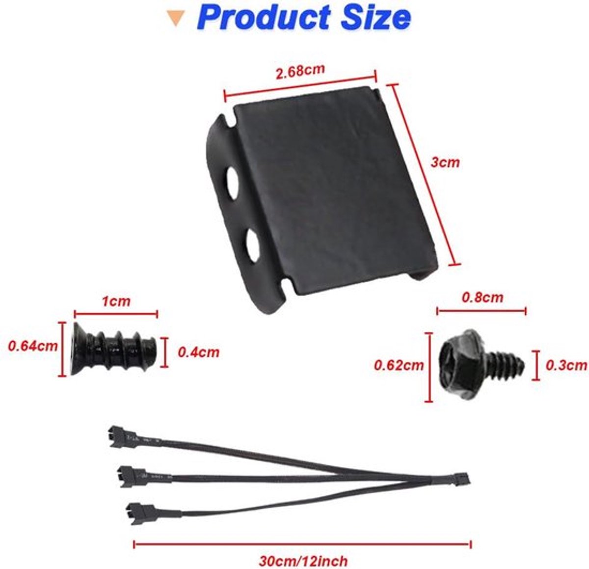 Karzo - Pci Slot Bracket Kit Met Dual Fan Mount Rack - Pc Fan Radiator 12 Cm - ventilator controller - afbeelding 5