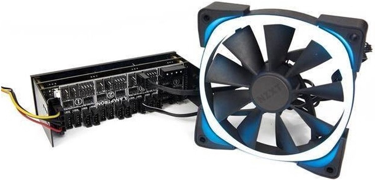 Lamptron Rgb & Fan Controller 5.25 Inch - Zwart ventilator controller - afbeelding 6