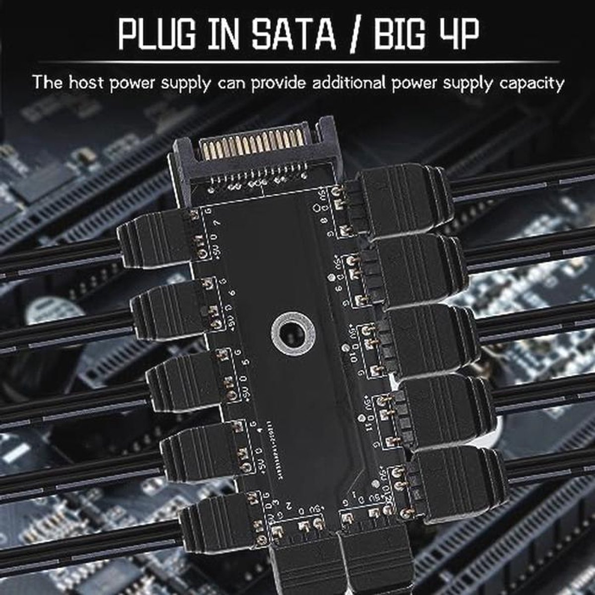 11-Port ARGB Fan Hub SATA - afbeelding 5