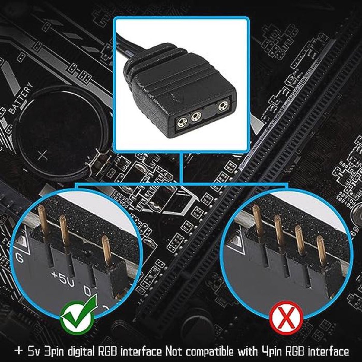 11-Port ARGB Fan Hub SATA - afbeelding 6