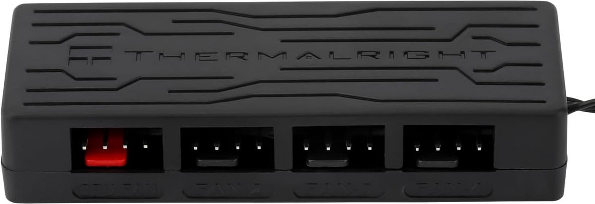 Pwm fan hub controller met 3 pins 1794152 6 orig - PWM 10-Port Fan Controller (Black)