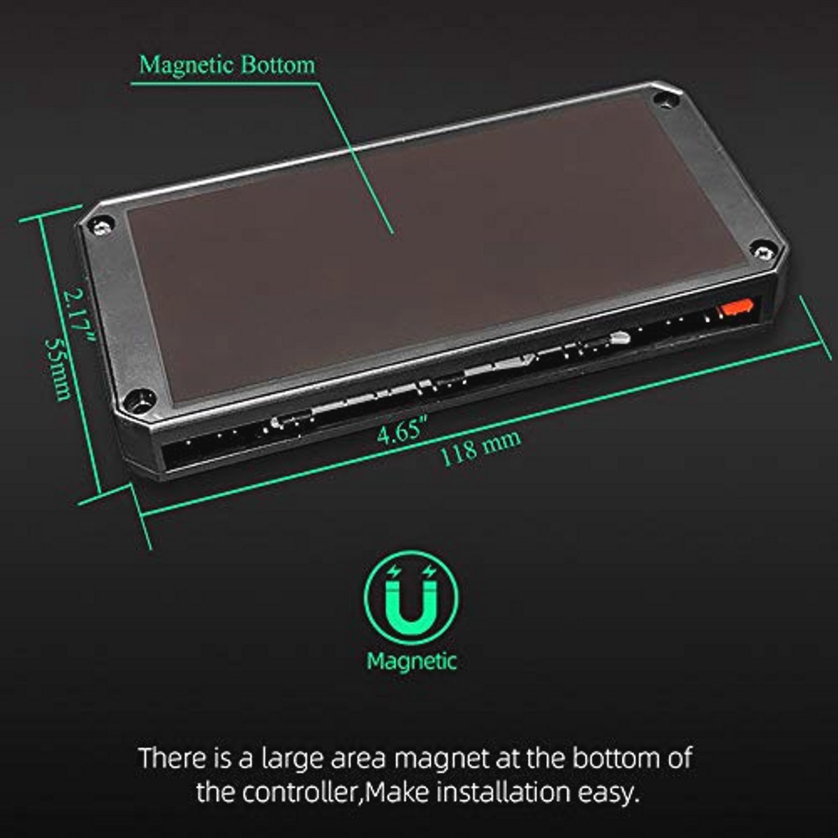 Pwm Fan Temperatuur Controller Met Afstandsbediening En Rgb Licht Adapter - 8 ventilator controller - afbeelding 4